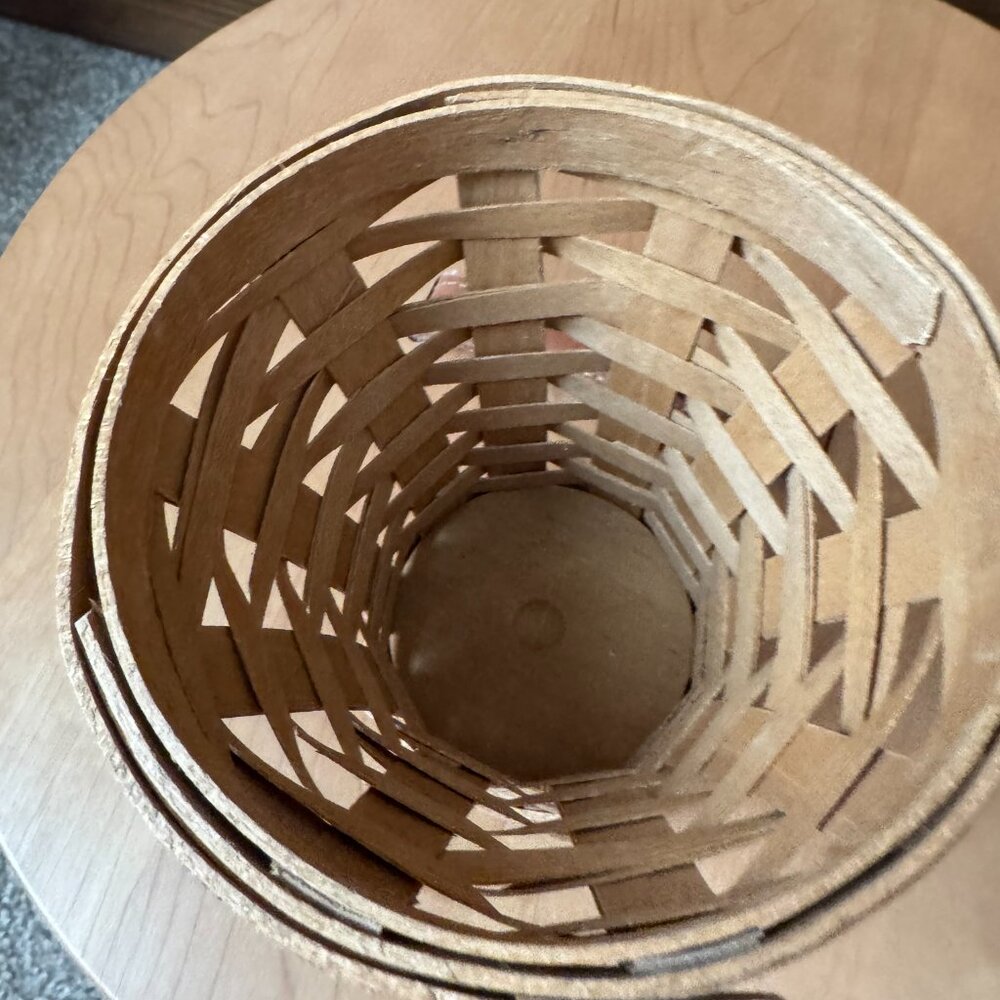 Longaberger 2009 4" Flower Pot Booking Basket - Picture 3 of 4
